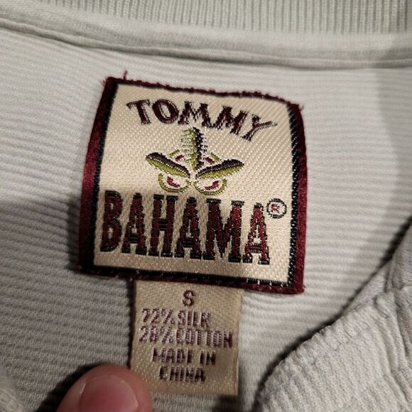 Tommy Bahama Silk Long Sleeve Polo Shirt Men's Size Small - Picture 4 of 7